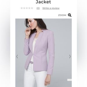 White House Black Market Comfort Stretch Blazer Jacket Lavendar color size 00